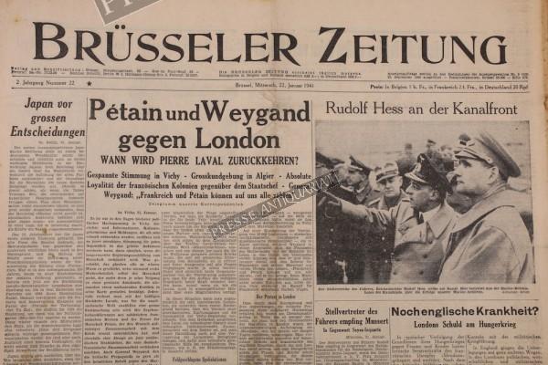 Brüsseler Zeitung, 22.01.1941
