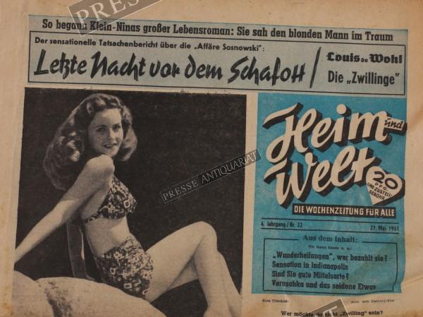 Wochenzeitung Heim Welt, 27.05.1951 bis 02.06.1951