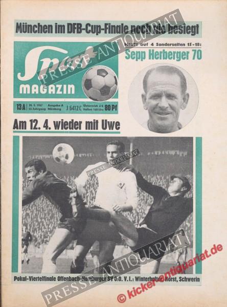 Sportmagazin Nr. 13A, 28.03.1967 bis 03.04.1967