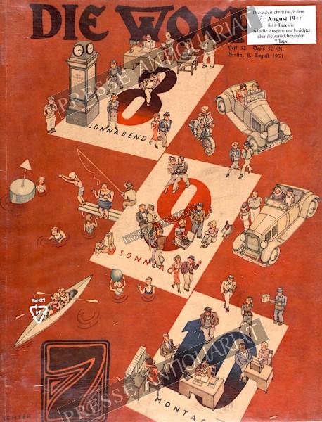 Die Woche Illustrierte, 08.08.1931 bis 14.08.1931