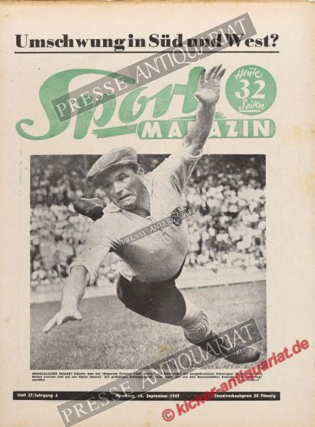 Sportmagazin Nr. 37, 14.09.1949 bis 20.09.1949
