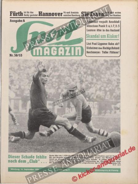 Sportmagazin Nr. 38A, 16.09.1953 bis 22.09.1953