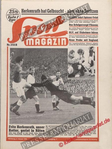 Sportmagazin Nr. 1B, 06.01.1955 bis 12.01.1955