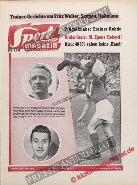 Sportmagazin Nr. 10B, 05.03.1959 bis 11.03.1959