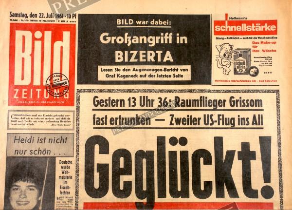 Bild Zeitung, 22.07.1961