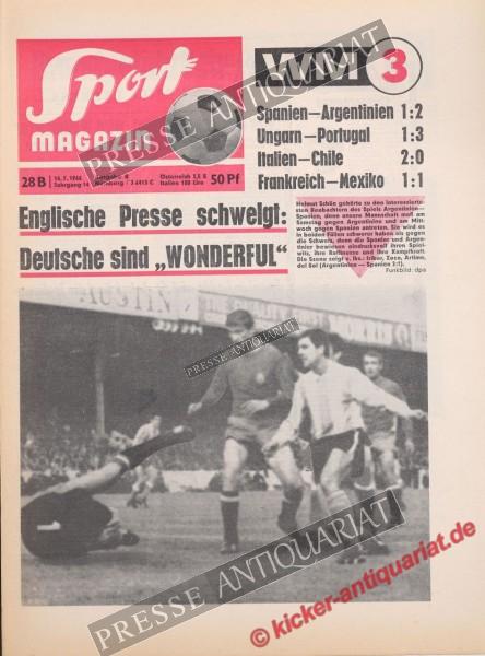 Sportmagazin Nr. 28B, 14.07.1966 bis 20.07.1966