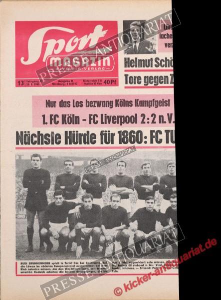 Sportmagazin Nr. 13B, 25.03.1965 bis 31.03.1965