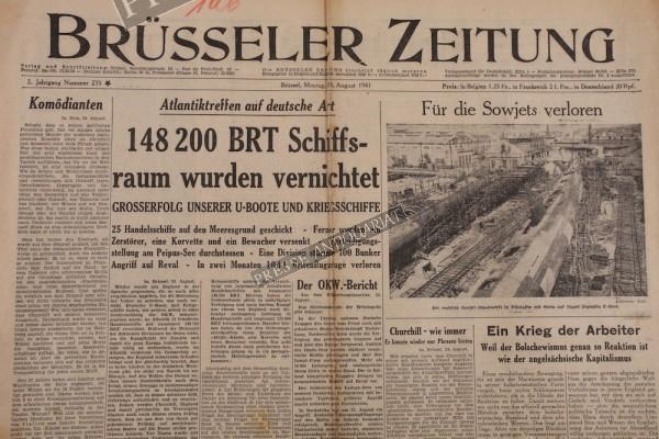 Brüsseler Zeitung, 25.08.1941