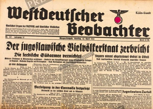 Westdeutscher Beobachter, 12.04.1941