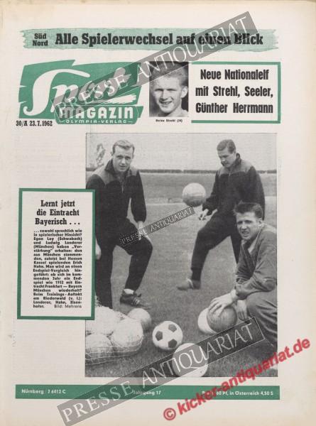 Sportmagazin Nr. 30A, 23.07.1962 bis 29.07.1962