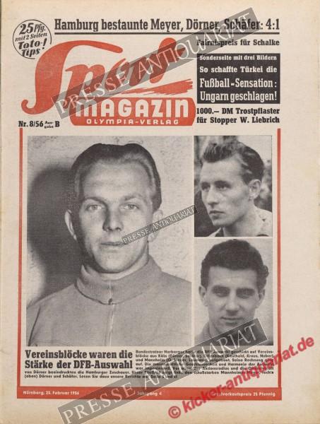 Sportmagazin Nr. 8B, 23.02.1956 bis 29.02.1956