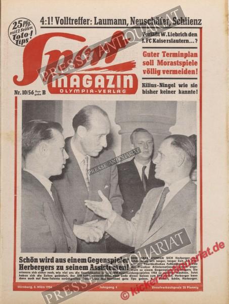 Sportmagazin Nr. 10B, 08.03.1956 bis 14.03.1956