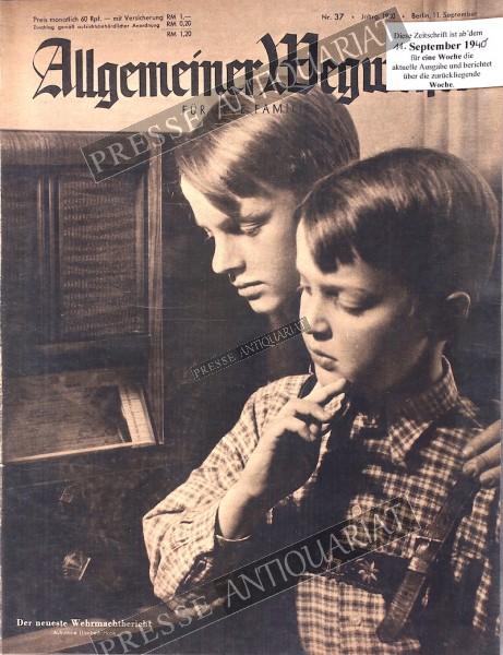 Allgemeiner Wegweiser, 11.09.1940 bis 17.09.1940
