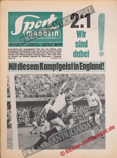 Sportmagazin Nr. 40A, 27.09.1965 bis 03.10.1965