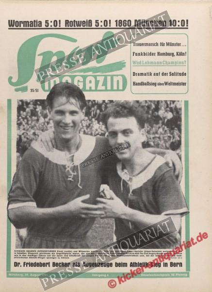 Sportmagazin Nr. 35, 29.08.1951 bis 04.09.1951