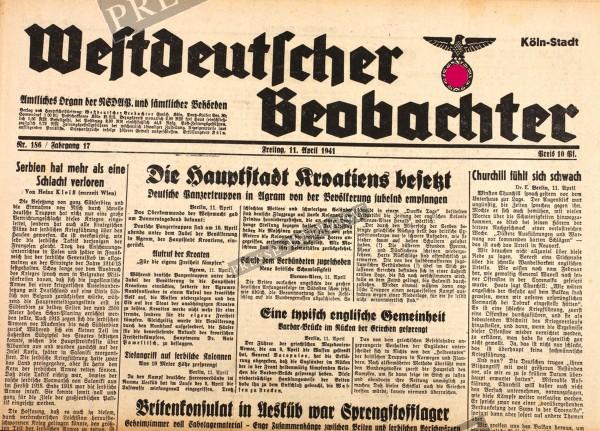 Westdeutscher Beobachter, 11.04.1941