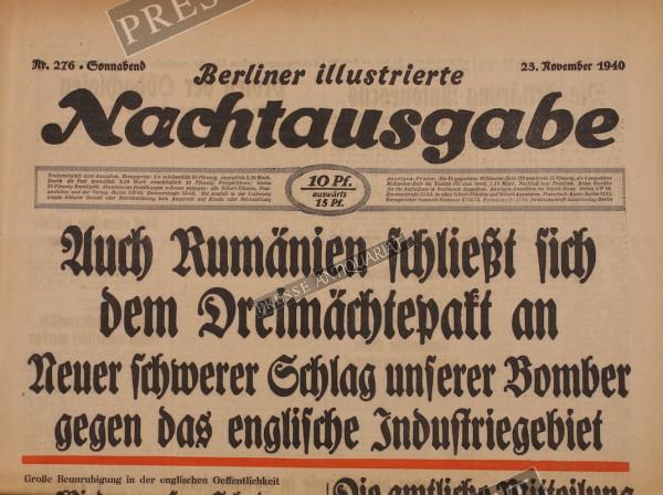 Berliner Illustrierte Nachtausgabe, 23.11.1940 bis 29.11.1940