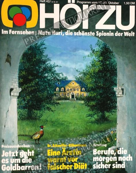 Hörzu Rundfunkzeitung, 17.10.1981 bis 23.10.1981