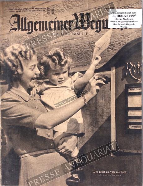 Allgemeiner Wegweiser, 09.10.1940 bis 15.10.1940