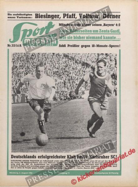 Sportmagazin Nr. 32A, 06.08.1956 bis 12.08.1956