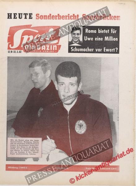 Sportmagazin Nr. 12B, 22.03.1962 bis 28.03.1962