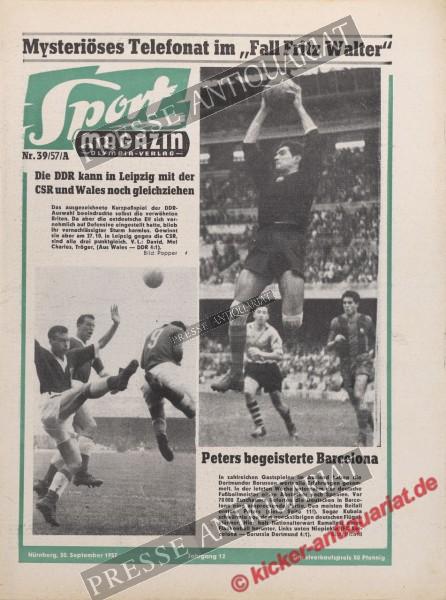 Sportmagazin Nr. 39A, 30.09.1957 bis 06.10.1957