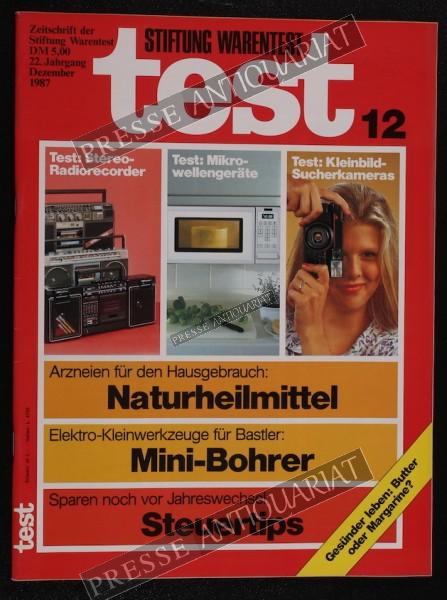Test Zeitung der Stiftung Warentest, 01.12.1987 bis 31.12.1987