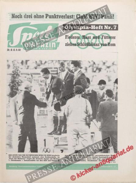 Sportmagazin Nr. 38A, 19.09.1960 bis 25.09.1960