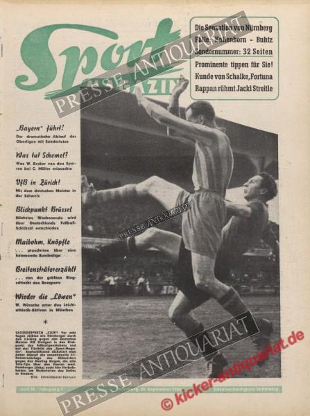 Sportmagazin Nr. 38, 20.09.1950 bis 26.09.1950