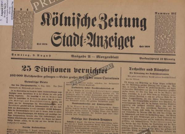 Kölnische Zeitung Morgenblatt, 09.08.1941