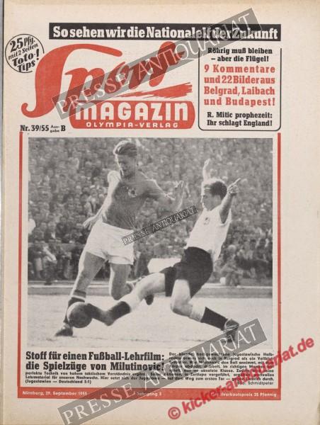 Sportmagazin Nr. 39B, 29.09.1955 bis 05.10.1955