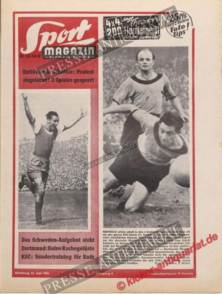 Sportmagazin Nr. 25B, 21.06.1956 bis 27.06.1956