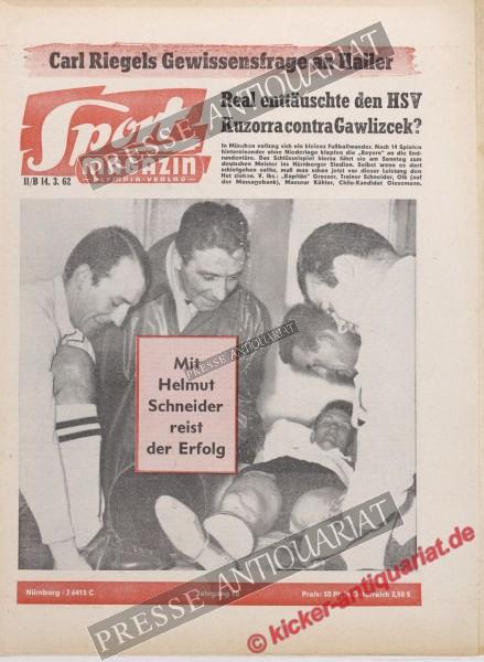 Sportmagazin Nr. 11B, 14.03.1962 bis 20.03.1962