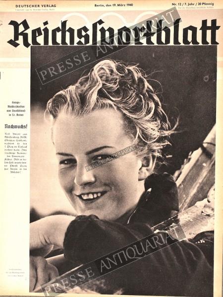 Reichssportblatt, 19.03.1940 bis 25.03.1940