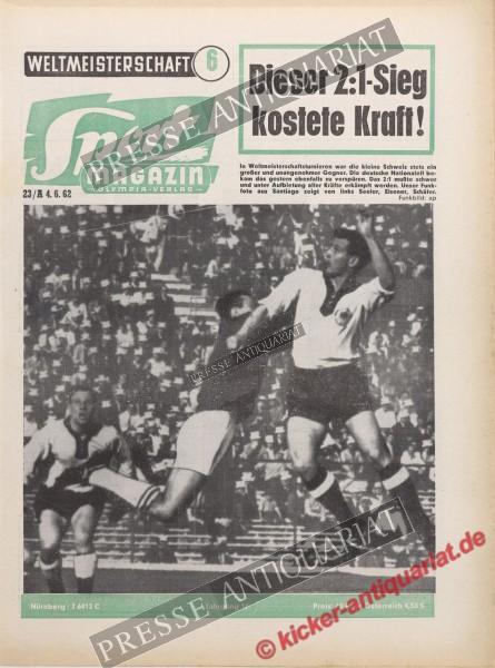 Sportmagazin Nr. 23A, 04.06.1962 bis 10.06.1962