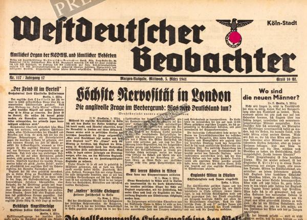 Westdeutscher Beobachter, 05.03.1941