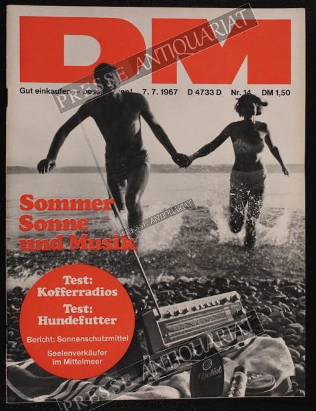 DM Die Deutsche Mark Zeitschrift mit dem Warentest, 07.07.1967 bis 20.07.1967