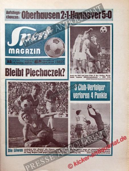 Sportmagazin Nr. 14A, 01.04.1968 bis 07.04.1968