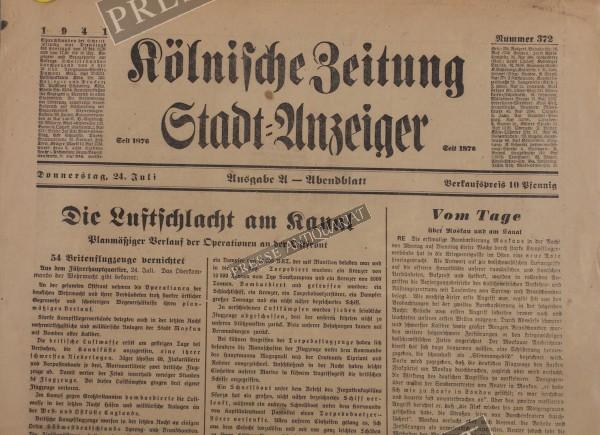 Kölnische Zeitung, 24.07.1941