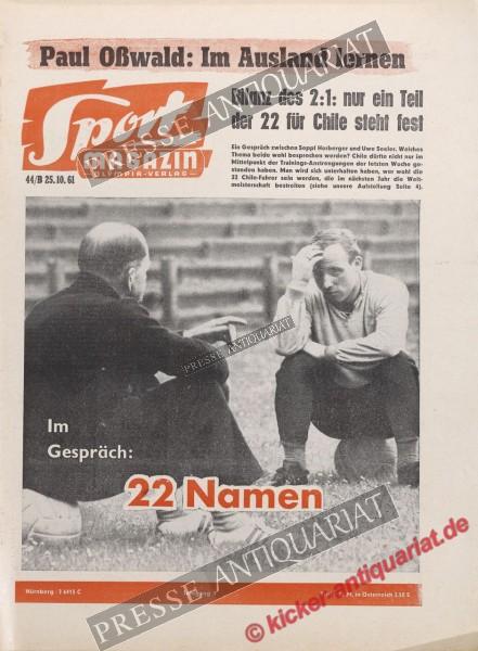 Sportmagazin Nr. 44B, 25.10.1961 bis 31.10.1961