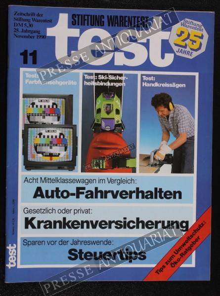 Test Zeitung der Stiftung Warentest, 01.11.1990 bis 30.11.1990
