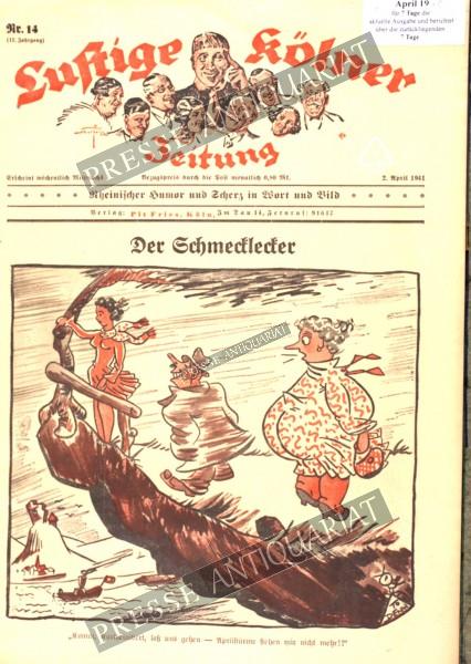 Lustige Kölner Zeitung, 02.04.1941 bis 08.04.1941