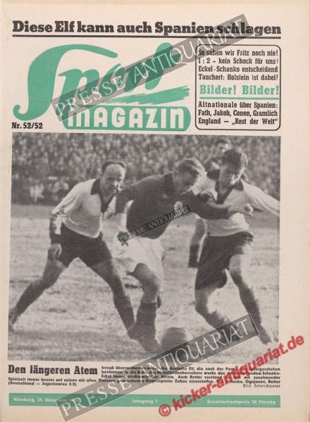 Sportmagazin Nr. 52A, 24.12.1952 bis 30.12.1952