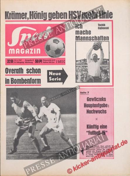 Sportmagazin Nr. 32B, 10.08.1967 bis 16.08.1967