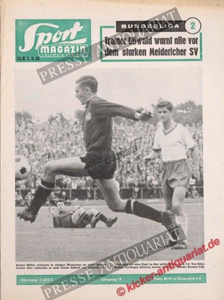 Sportmagazin Nr. 35A, 02.09.1963 bis 08.09.1963