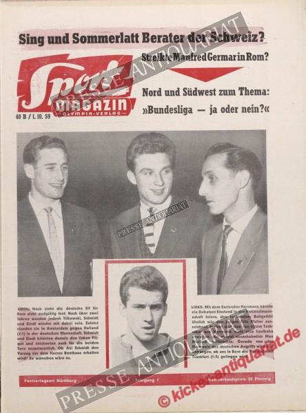 Sportmagazin Nr. 40B, 01.10.1959 bis 07.10.1959