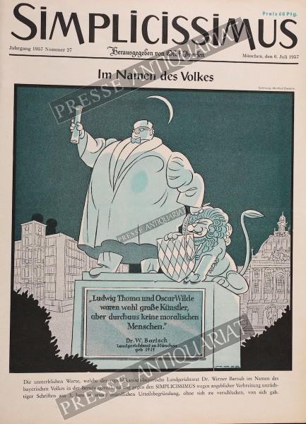 Simplicissimus, 06.07.1957 bis 12.07.1957