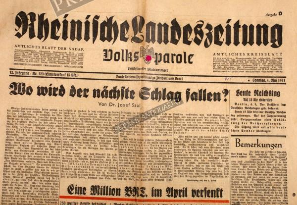 Rheinische Landeszeitung, 04.05.1941