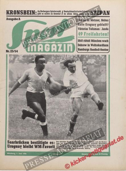 Sportmagazin Nr. 23A, 08.06.1954 bis 14.06.1954
