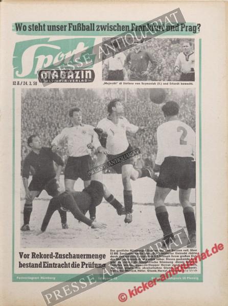 Sportmagazin Nr. 12A, 24.03.1958 bis 30.03.1958